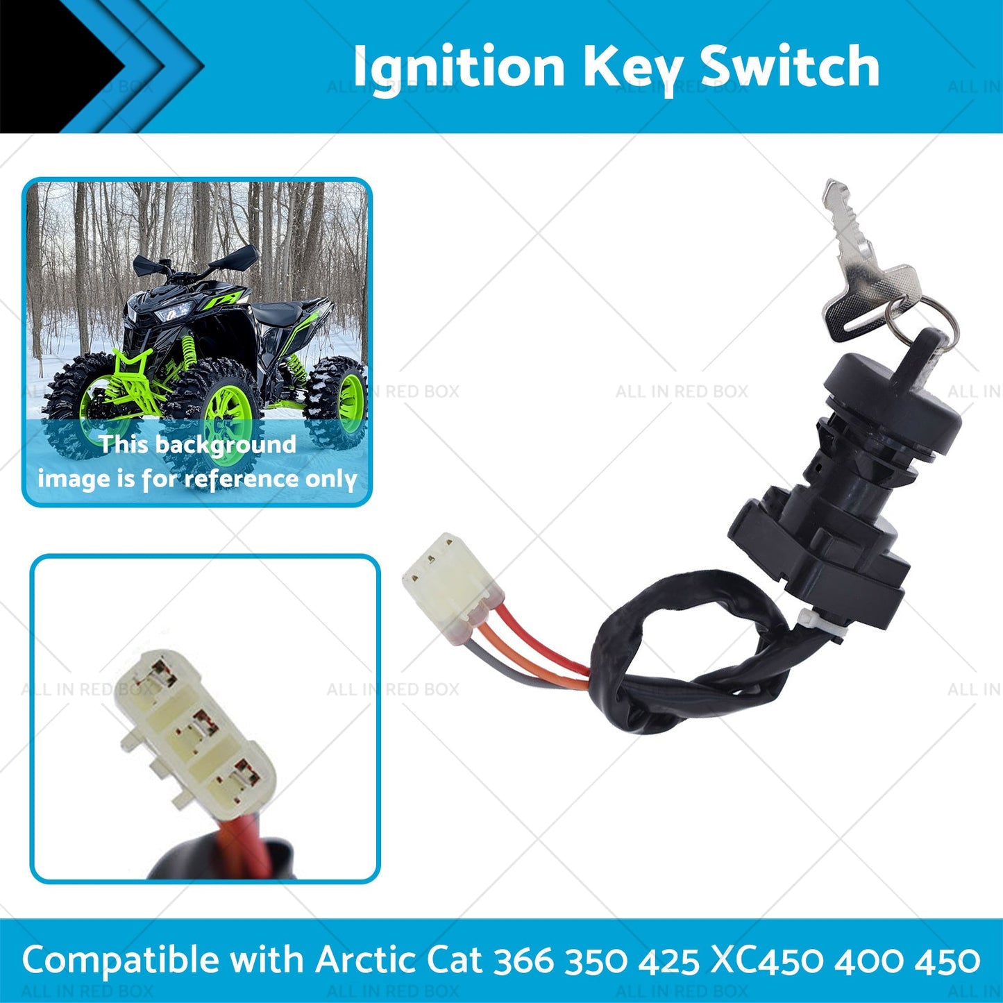 Ignition Key Switch Suitable for Arctic Cat 366 350 425 XC450 400 450 3313 - 439 - Frazy's Auto Parts