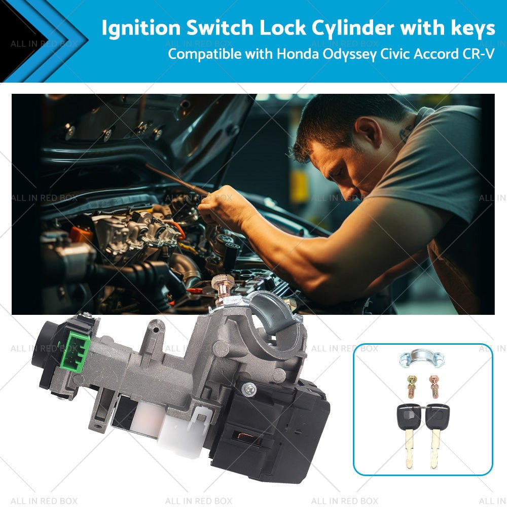 Ignition Switch Lock Cylinder w Key ID48 Suitable For Honda Civic Accord CRV - Frazy's Auto Parts