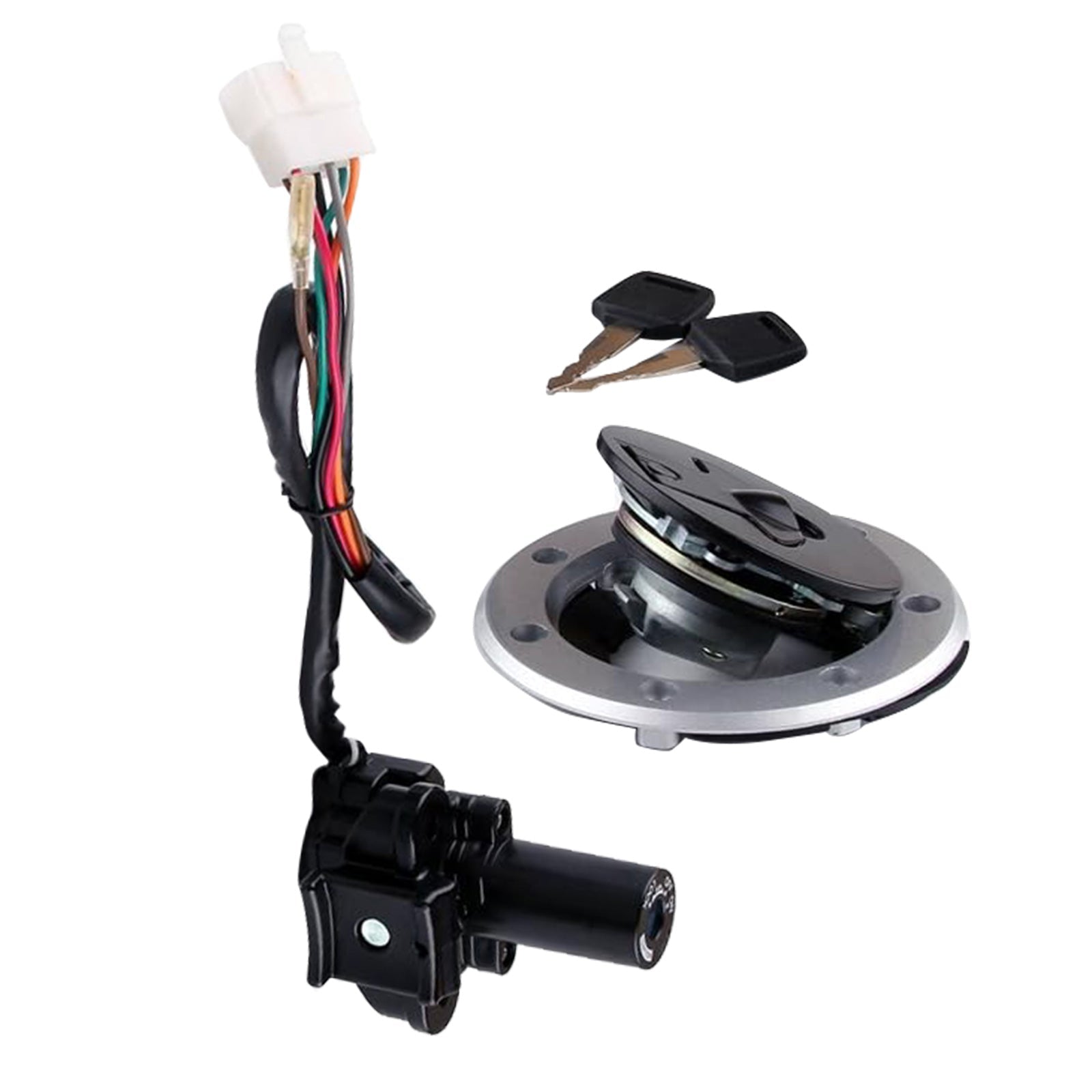 Ignition Switch Lock & Fuel Gas Cap Key Set Suitable For Kawasaki ZZR 400 / ZZR 600 / ZXR 400 / ZXR 750 - Frazy's Auto Parts