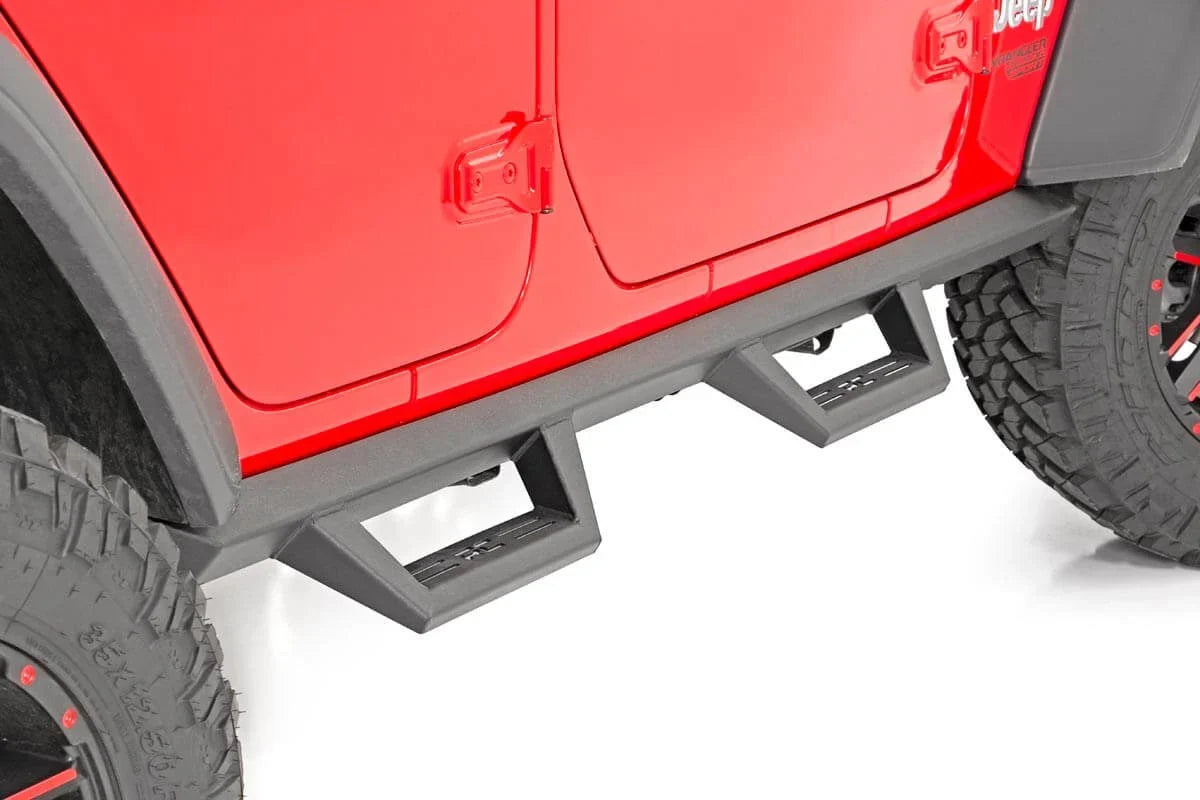 Contoured Drop Steps 4 Door Jeep Wrangler JL (21-25)/Wrangler Unlimited (18-25)