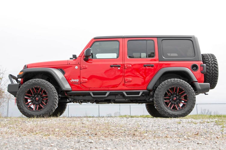 Contoured Drop Steps 4 Door Jeep Wrangler JL (21-25)/Wrangler Unlimited (18-25)