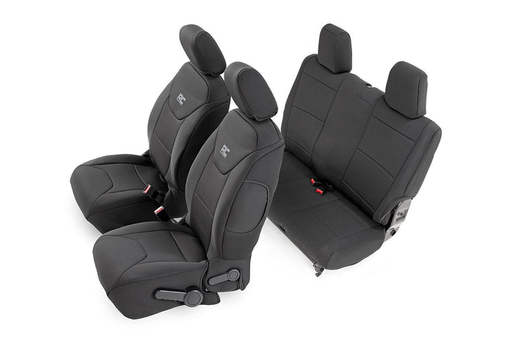 Seat Covers Front and Rear 2-Door Jeep Wrangler JK 4WD (2013-2018)