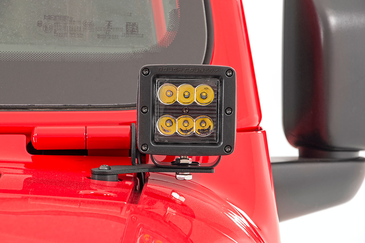 LED Ditch Light Kit Hinge Mount Jeep Gladiator JT/Wrangler JL (18-26)