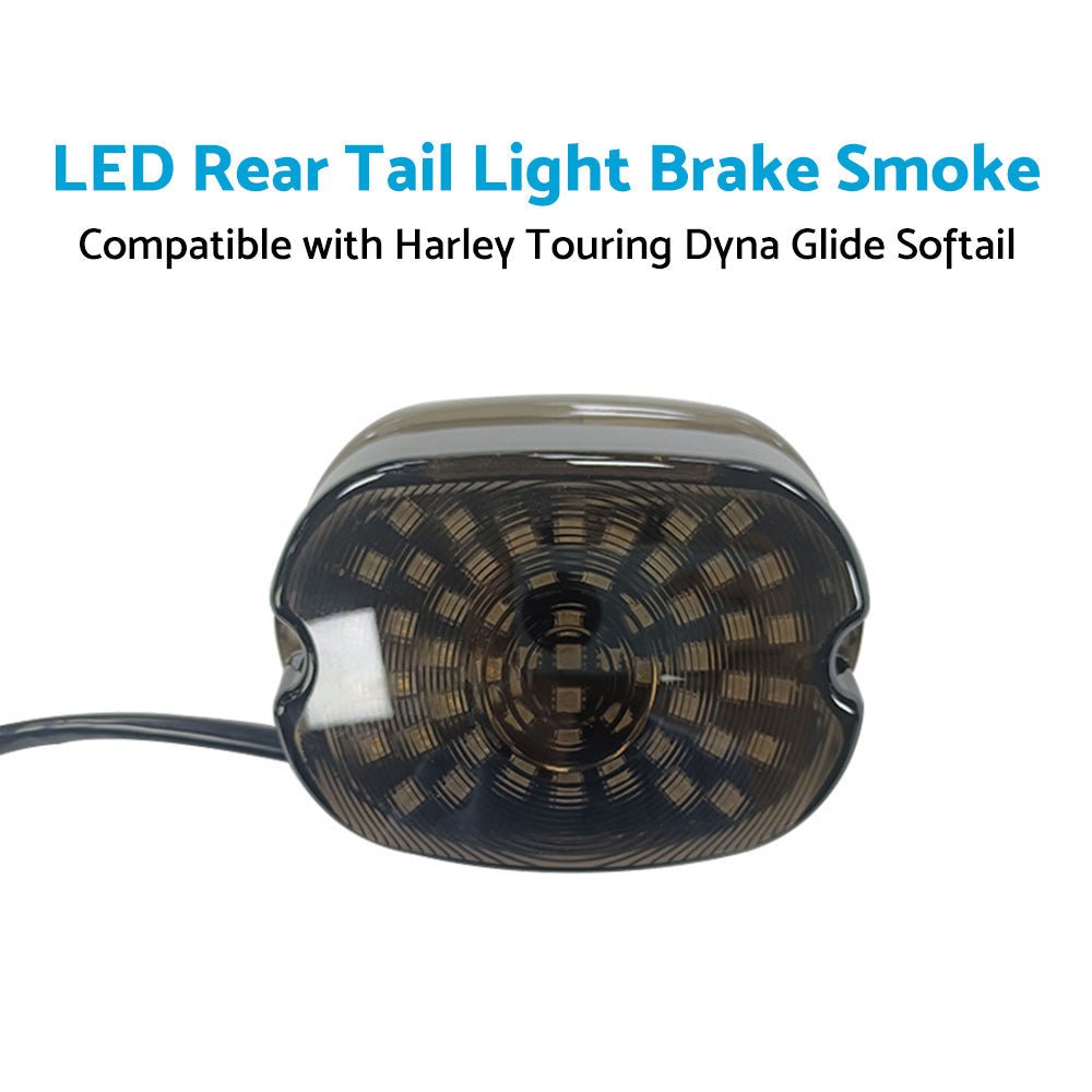 LED Rear Tail Light Brake Smoke Suitable For Harley Touring Dyna Glide Softail - Frazy's Auto Parts