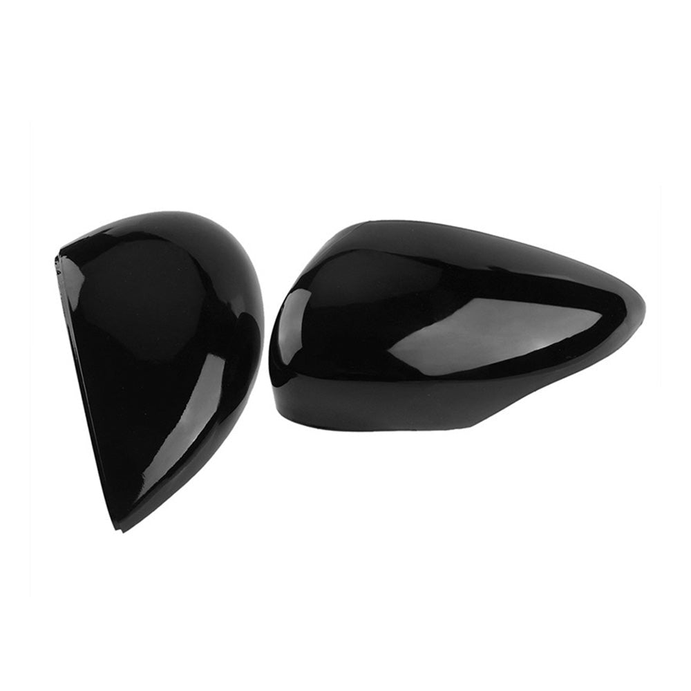 Left and Right Wing Mirror Cover Gloss Black Suitable For Ford Fiesta MK7 2008 - 2017 - Frazy's Auto Parts