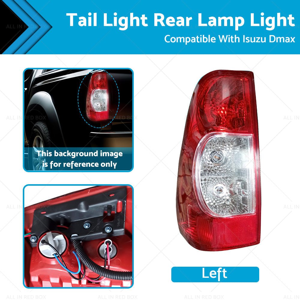 Left Red Tail Light Rear Lamp Light Suitable for Isuzu Dmax 2006 - 2012 - Frazy's Auto Parts