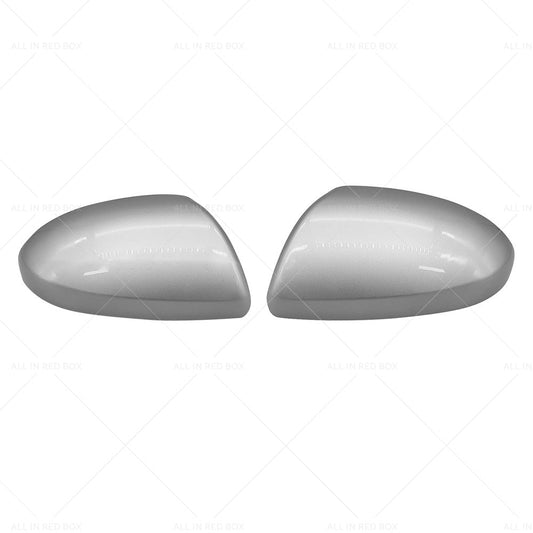 Left & Right Side Mirror Cover Cap Housing Silver Suitable For Mazda 2 / Mazda 3 BL 2009 - 2013 - Frazy's Auto Parts