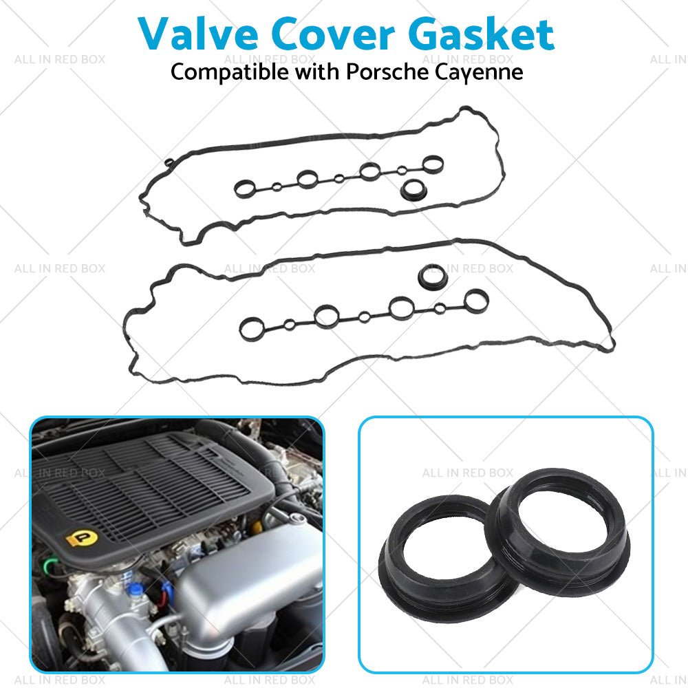 Left Right Valve Cover Gasket Spark Plug Seals Cam Gasket Suitable for Cayenne - Frazy's Auto Parts
