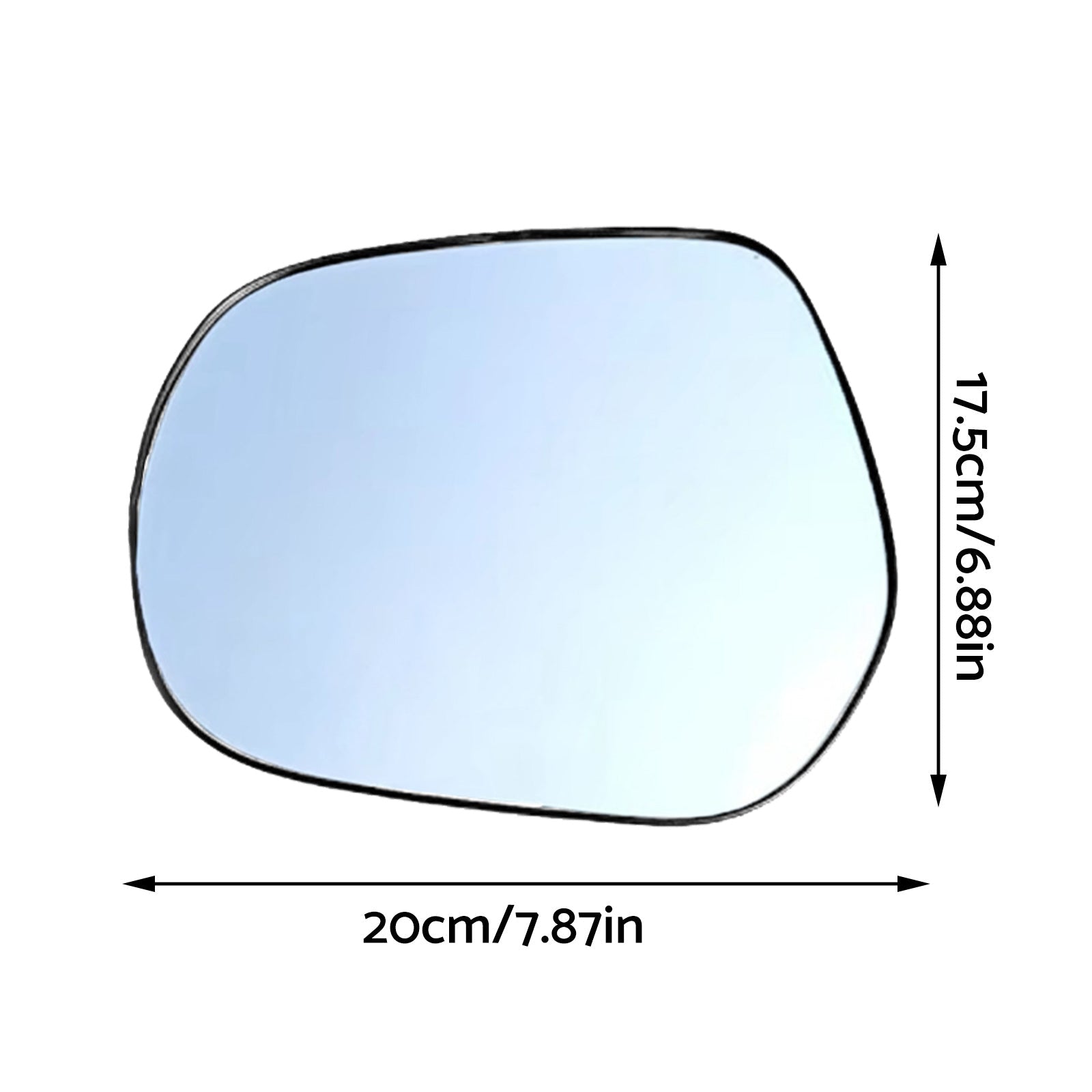 Left Side mirror glass with Plate Suitable for Toyota LandCruiser Prado 150 09 - Frazy's Auto Parts