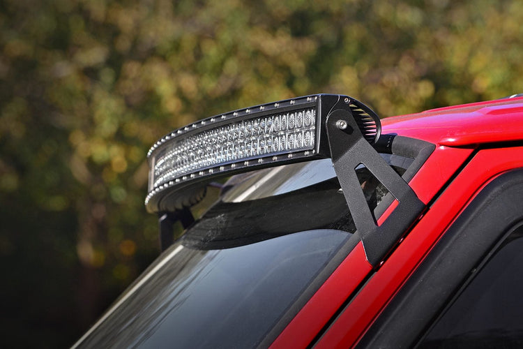LED Light Bar Mount Upper Windshield Jeep Cherokee XJ (84-01)