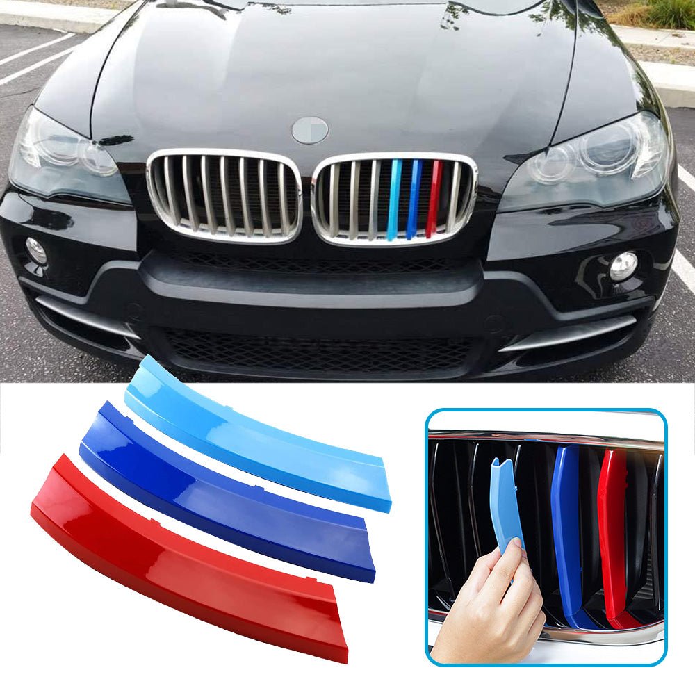 M - Tech Kidney Grille 3 - Color Cover Clips Suitable For BMW X5 E70 2008 - 2013 - Frazy's Auto Parts