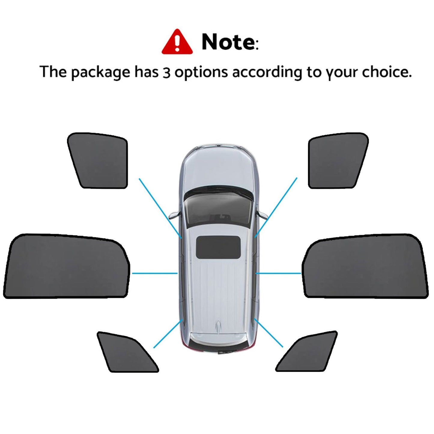 Magnetic Mesh Sun Blind Car Window Shades Suitable For Audi Q7 / SQ7 2015 - 2025 Front & Rear - Frazy's Auto Parts
