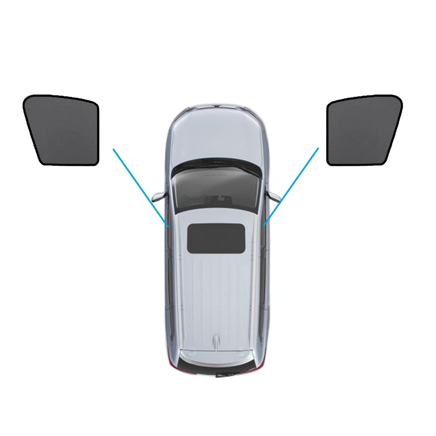 Magnetic Mesh Sun Blind Car Window Shades Suitable For Audi Q7 / SQ7 2015 - 2025 Front & Rear - Frazy's Auto Parts