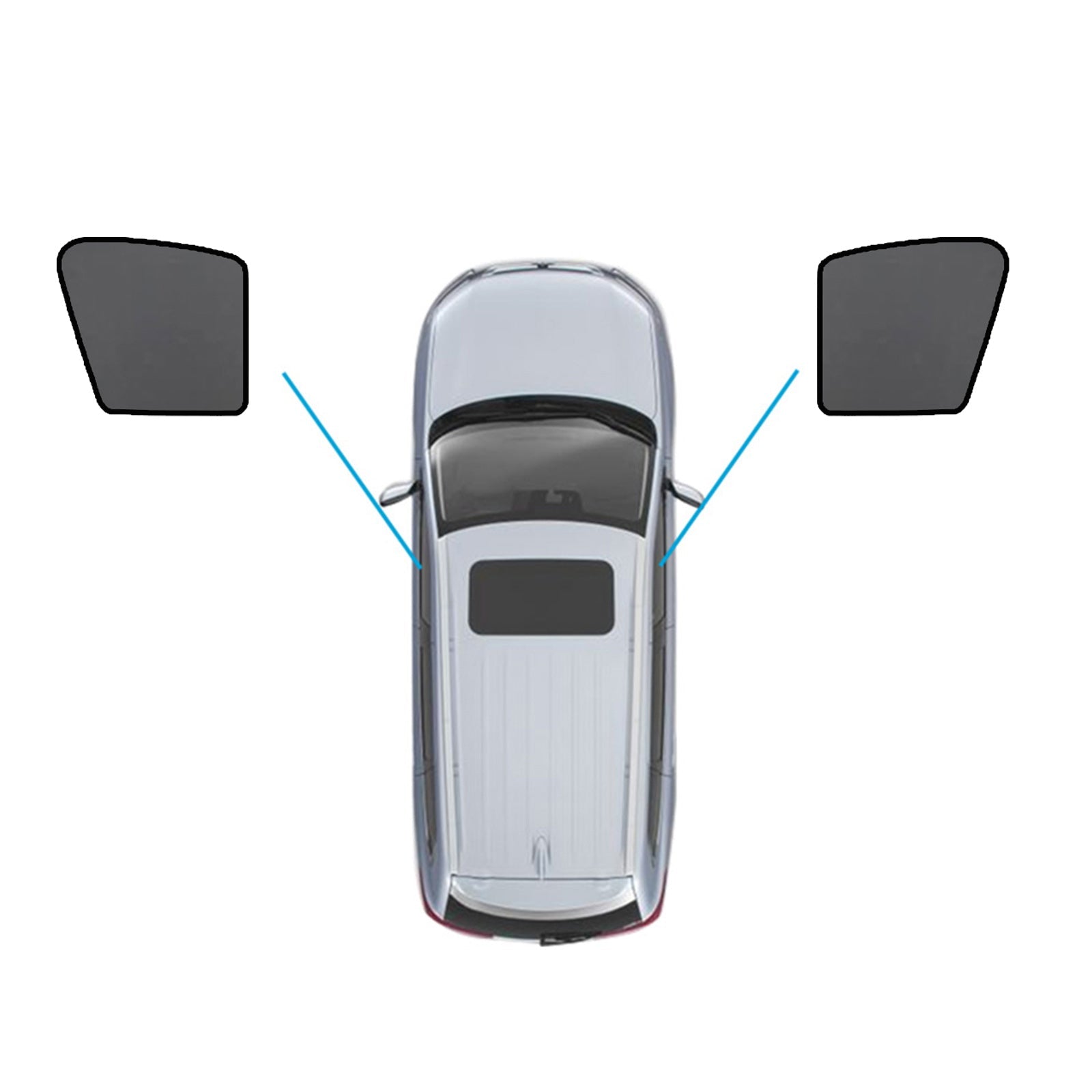 Magnetic Mesh Sun Blind Car Window Shades Suitable For Audi Q7 / SQ7 2015 - 2025 Front & Rear - Frazy's Auto Parts