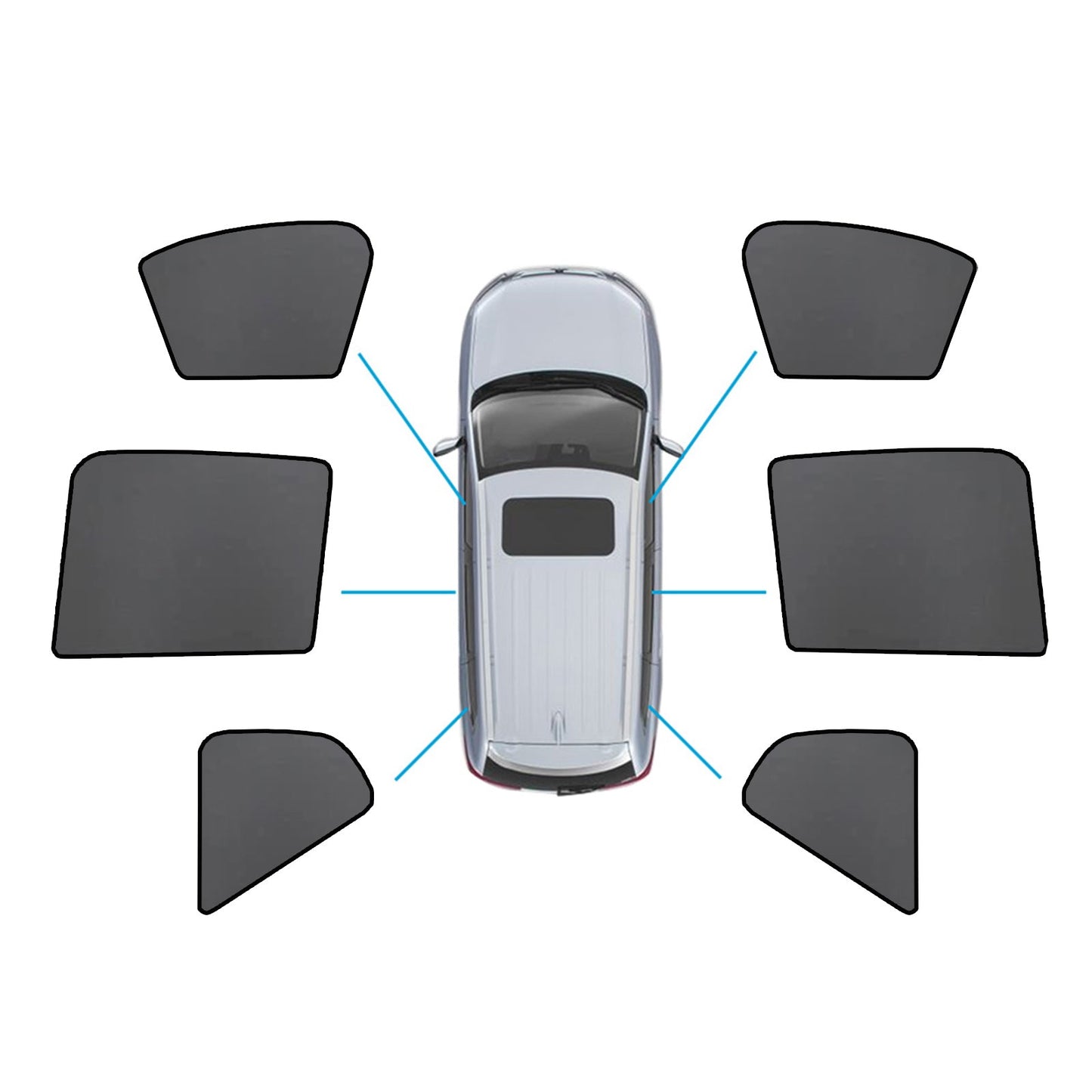 Magnetic Mesh Sun Blind Car Window Shades Suitable For Volvo XC40 2018 - 2024 Front & Rear - Frazy's Auto Parts