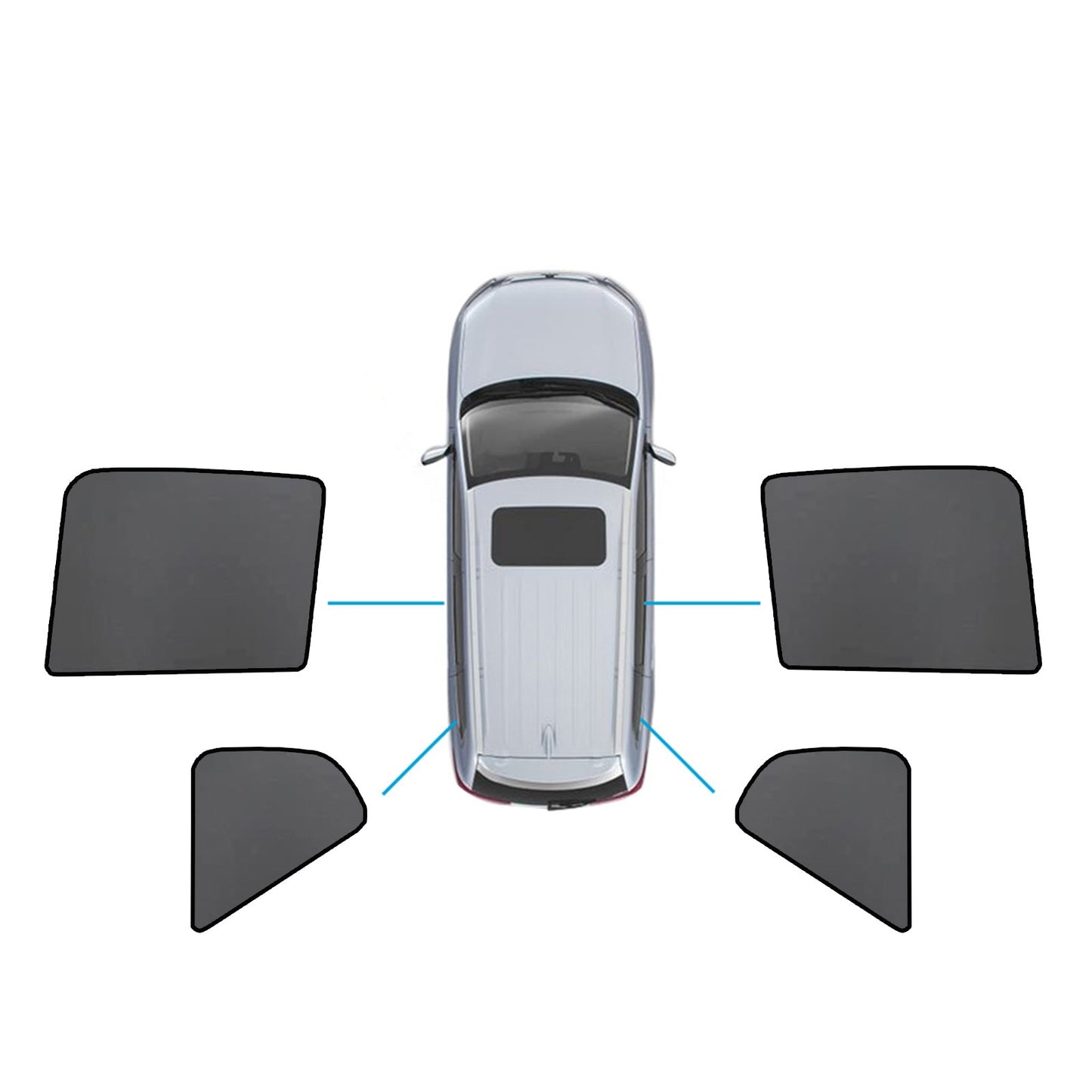 Magnetic Mesh Sun Blind Car Window Shades Suitable For Volvo XC40 2018 - 2024 Front & Rear - Frazy's Auto Parts