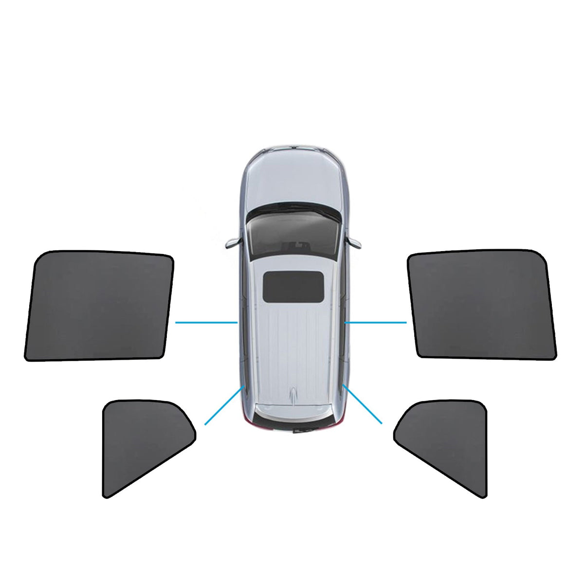 Magnetic Mesh Sun Blind Car Window Shades Suitable For Volvo XC40 2018 - 2024 Front & Rear - Frazy's Auto Parts