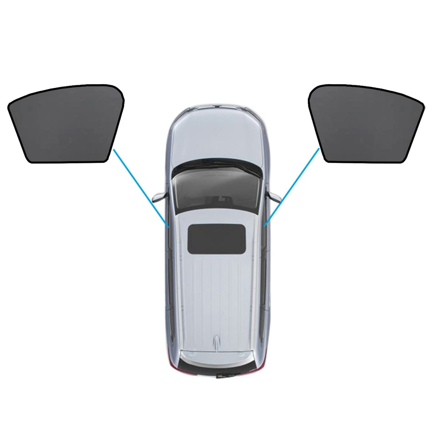 Magnetic Mesh Sun Blind Car Window Shades Suitable For Volvo XC40 2018 - 2024 Front & Rear - Frazy's Auto Parts