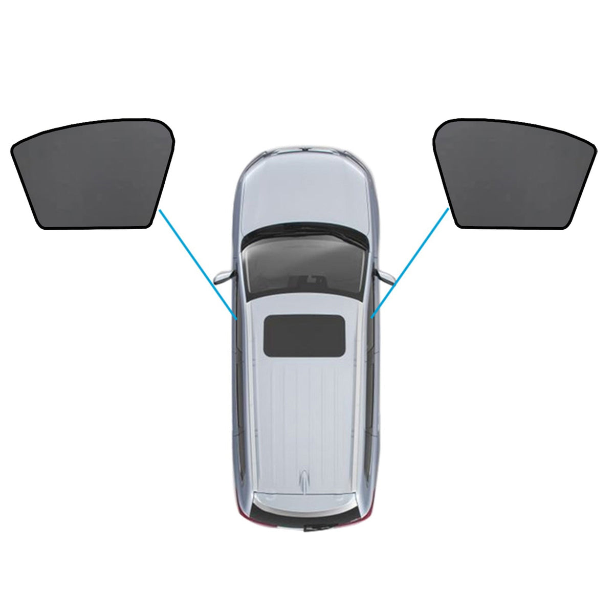Magnetic Mesh Sun Blind Car Window Shades Suitable For Volvo XC40 2018 - 2024 Front & Rear - Frazy's Auto Parts