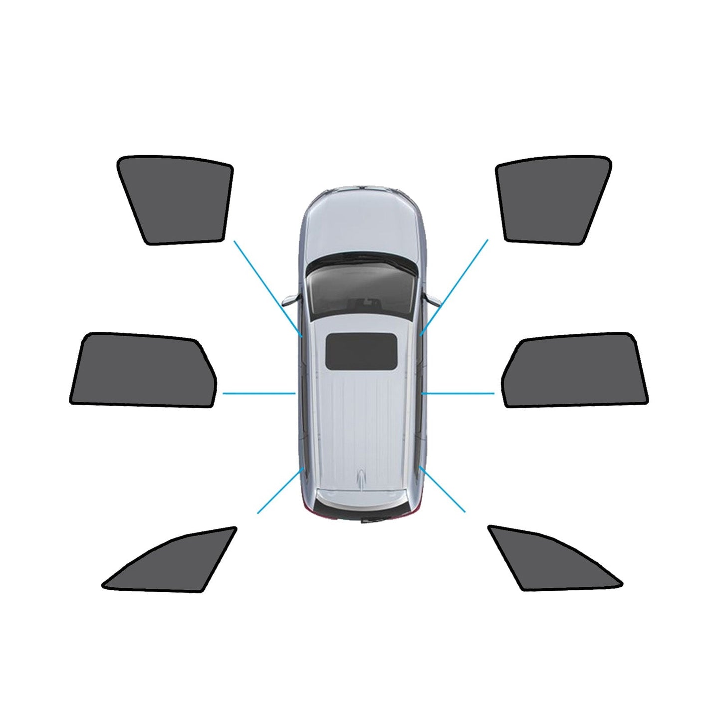 Magnetic Mesh Sun Blind Shades Suitable for Audi A4 Wagon B9 2016+On Front/Rear - Frazy's Auto Parts