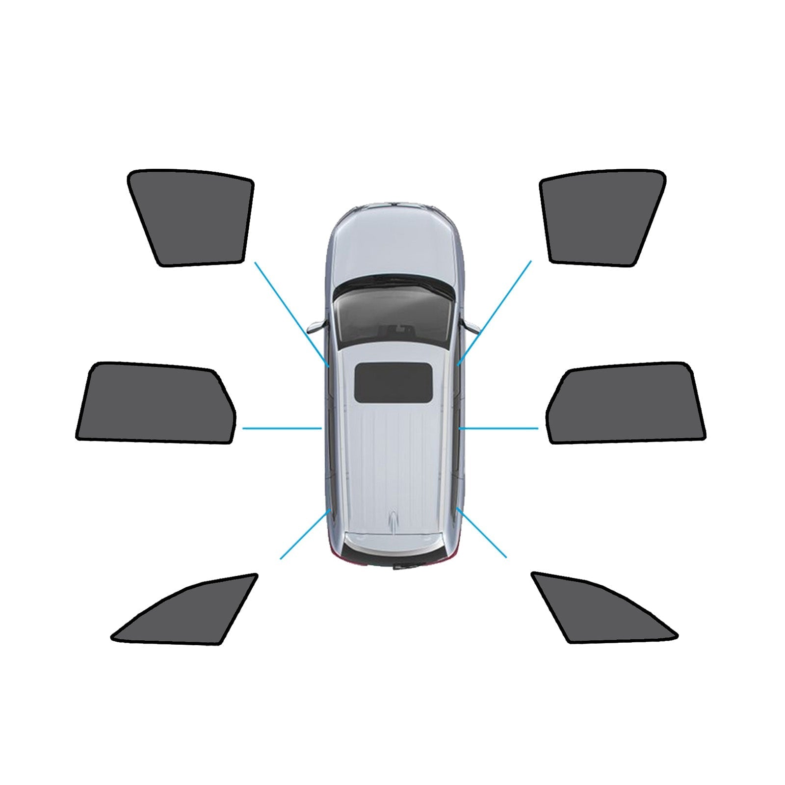 Magnetic Mesh Sun Blind Shades Suitable for Audi A4 Wagon B9 2016+On Front/Rear - Frazy's Auto Parts
