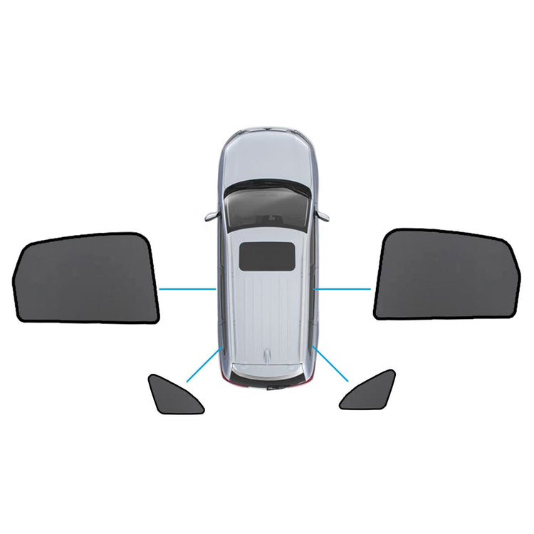 Magnetic Mesh Sun Blind Shades Suitable for Audi Q5 8R 2009–2016 On Front Rear - Frazy's Auto Parts