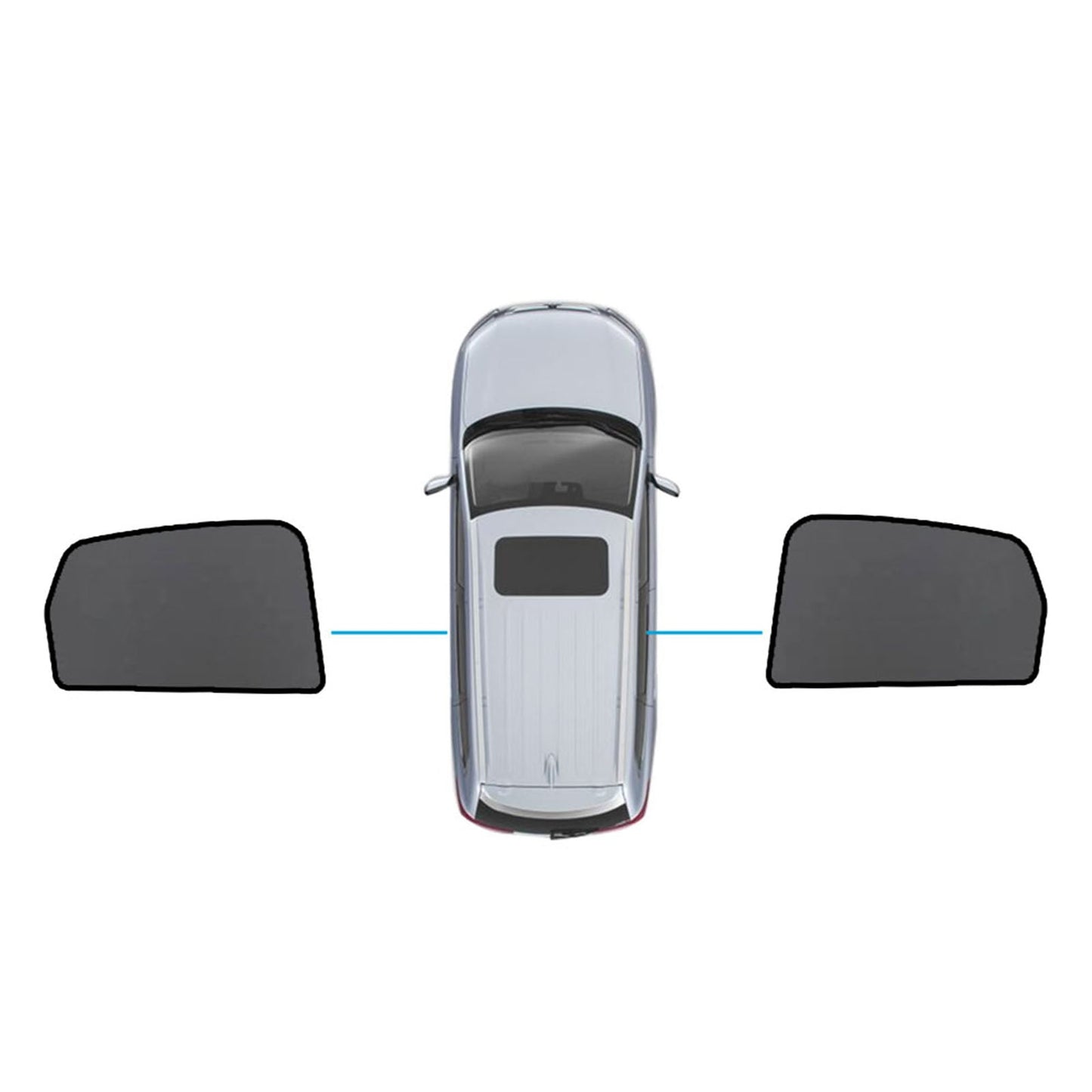 Magnetic Mesh Sun Blind Shades Suitable for Audi Q5 8R 2009–2016 On Front Rear - Frazy's Auto Parts