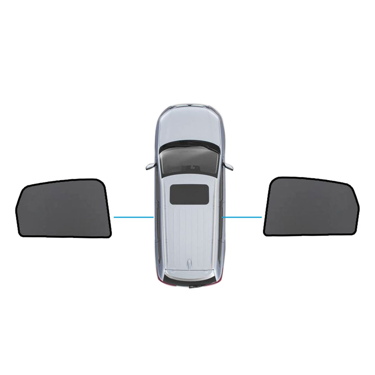 Magnetic Mesh Sun Blind Shades Suitable for Audi Q5 8R 2009–2016 On Front Rear - Frazy's Auto Parts