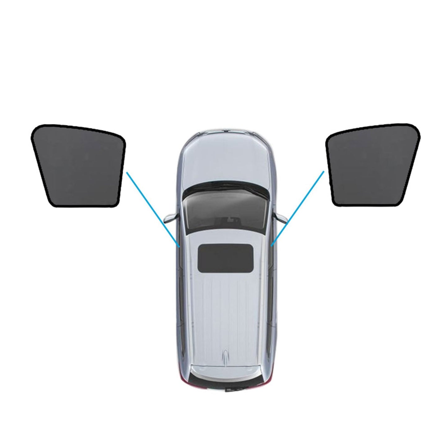 Magnetic Mesh Sun Blind Shades Suitable for Audi Q5 8R 2009–2016 On Front Rear - Frazy's Auto Parts