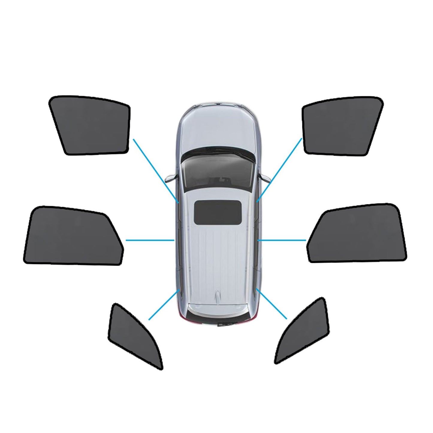 Magnetic Mesh Sun Blind Shades Suitable for Audi Q5 FY 2017 - 2025 On Front Rear - Frazy's Auto Parts