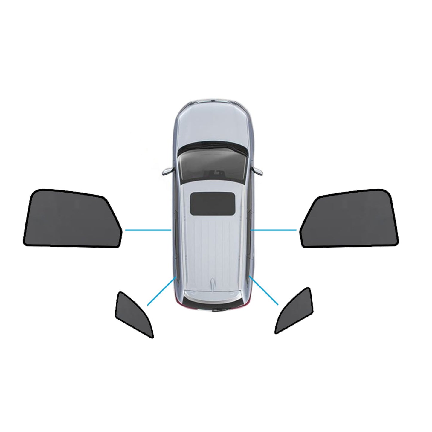 Magnetic Mesh Sun Blind Shades Suitable for Audi Q5 FY 2017 - 2025 On Front Rear - Frazy's Auto Parts