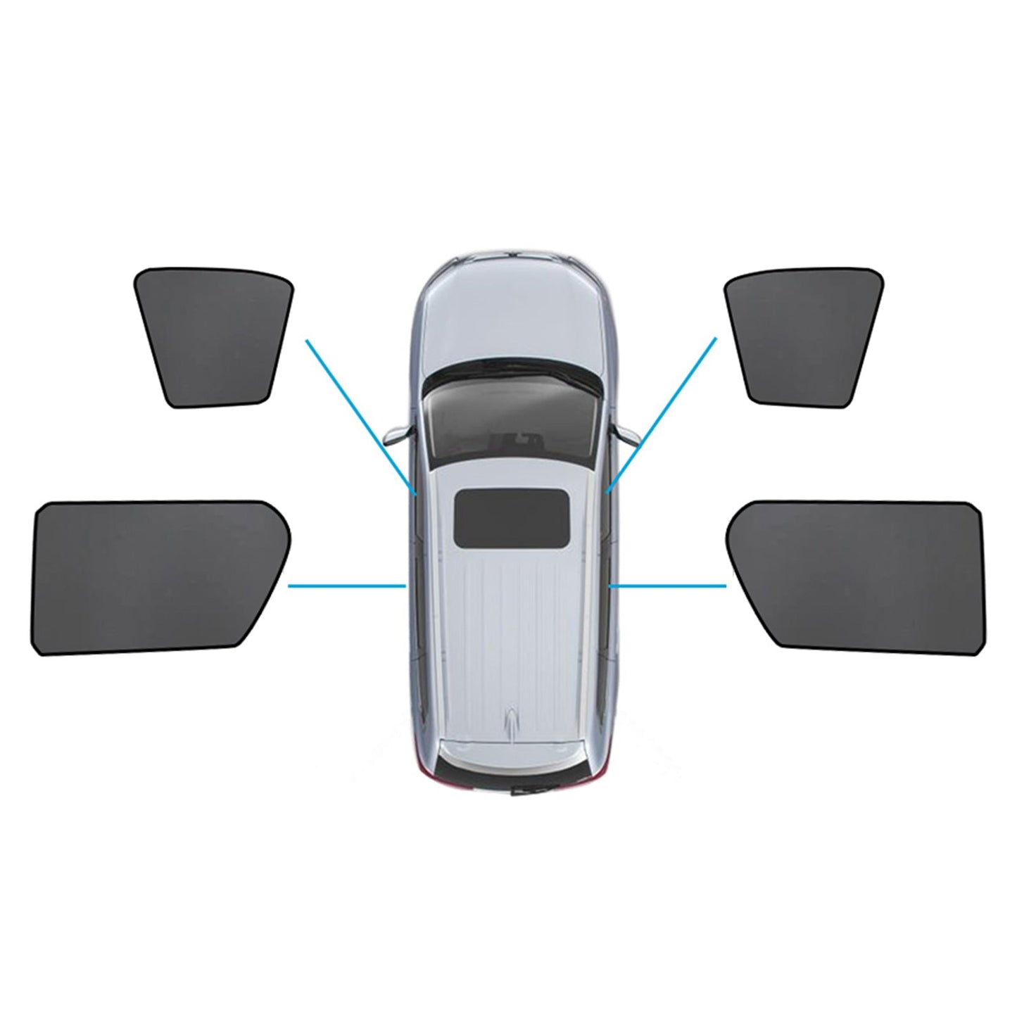 Magnetic Mesh Sun Blind Shades Suitable For Toyota Hilux SR5 2015 - 2025 - Frazy's Auto Parts