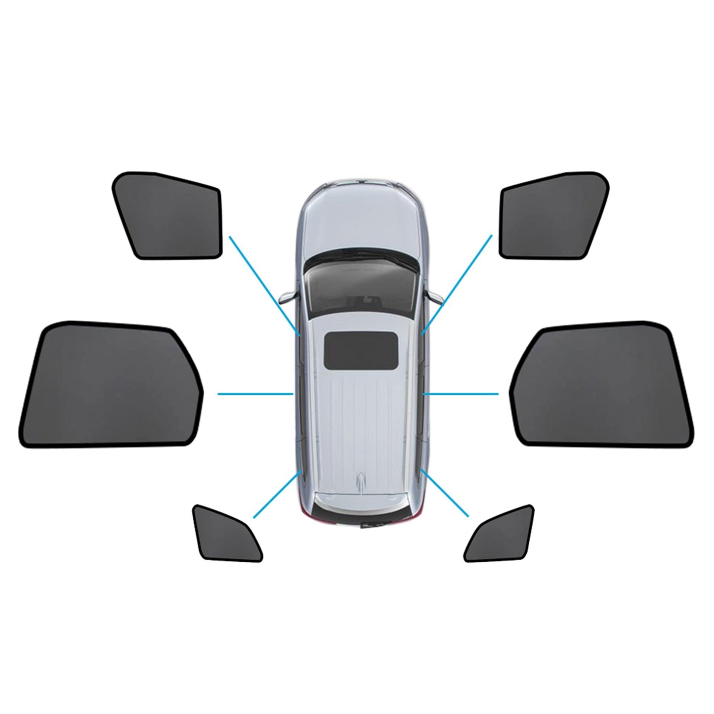 Magnetic Mesh Sun Blind Shades Suitable For Volvo XC60 2017 - 2024 - Frazy's Auto Parts