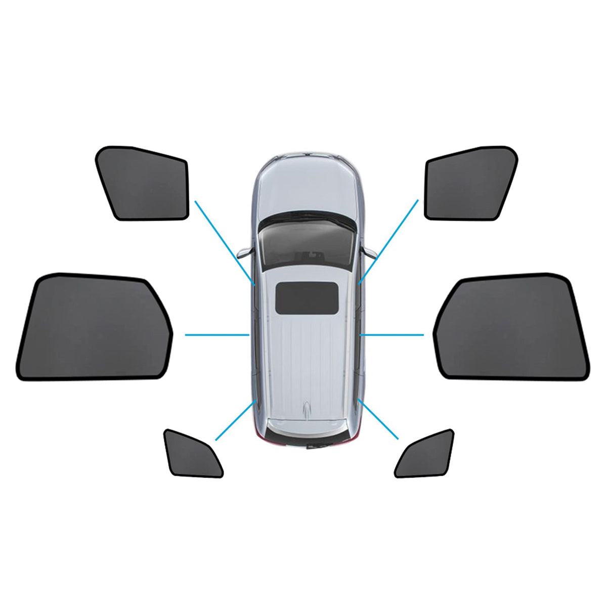 Magnetic Mesh Sun Blind Shades Suitable For Volvo XC60 2017 - 2024 - Frazy's Auto Parts