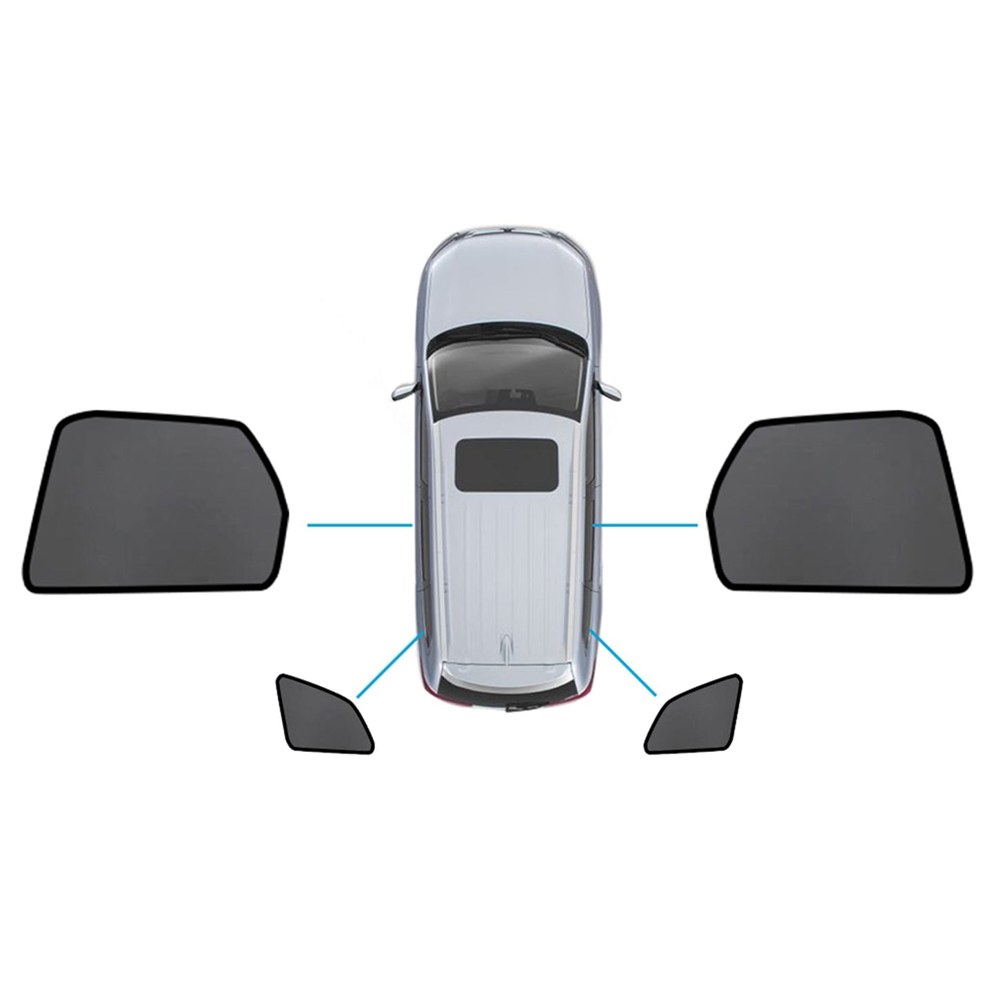 Magnetic Mesh Sun Blind Shades Suitable For Volvo XC60 2017 - 2024 - Frazy's Auto Parts