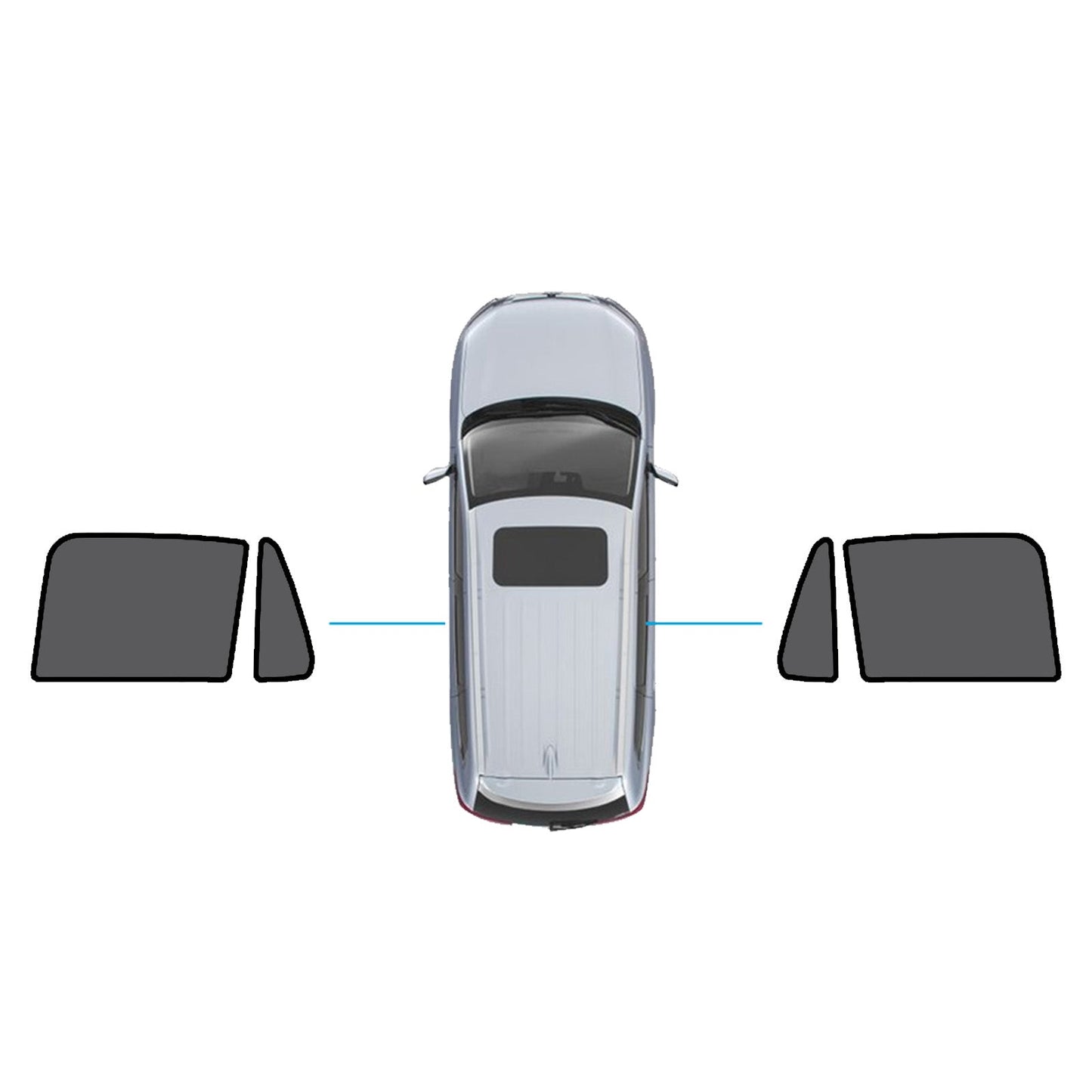 Magnetic Mesh Sun Blind Shades Suitable for Volvo XC90 2015 - Current On Front/Rear - Frazy's Auto Parts