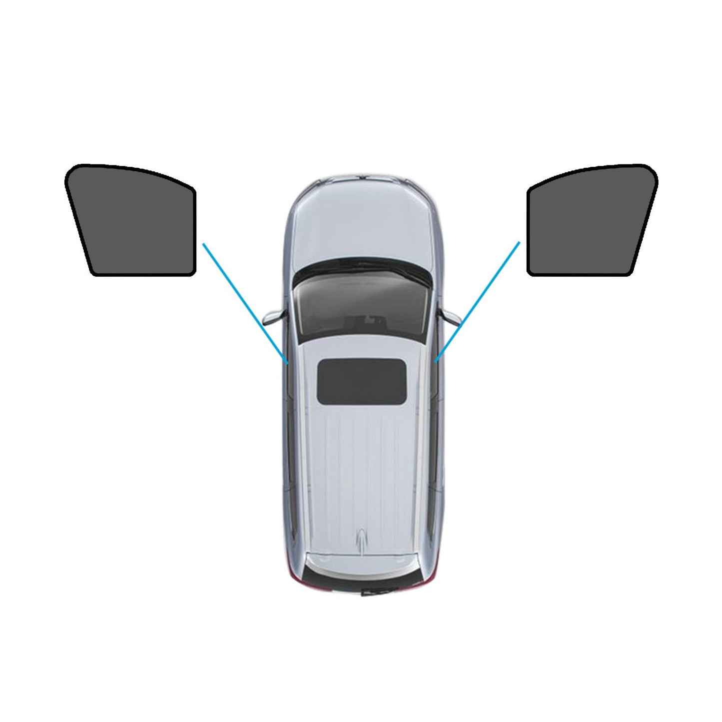 Magnetic Mesh Sun Blind Shades Suitable for Volvo XC90 2015 - Current On Front/Rear - Frazy's Auto Parts