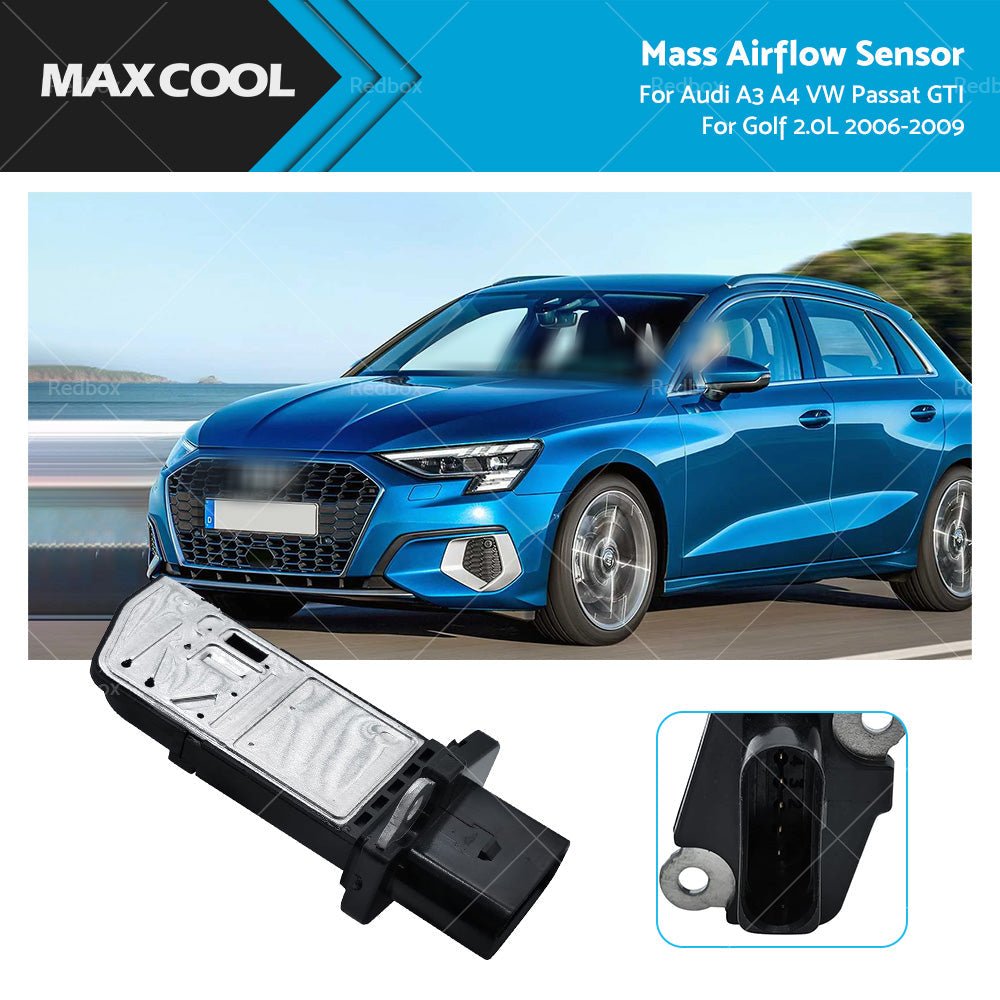 Mass Air Flow Meter MAF Sensor 06F906461A for Audi A3 A4 VW Passat GTI Golf - Frazy's Auto Parts