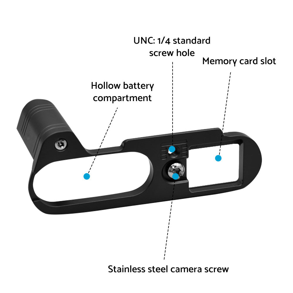 Metal Camera Hand Grip Holder Arca Swiss Plate Bracket Suitable For Leica Q2 - Frazy's Auto Parts