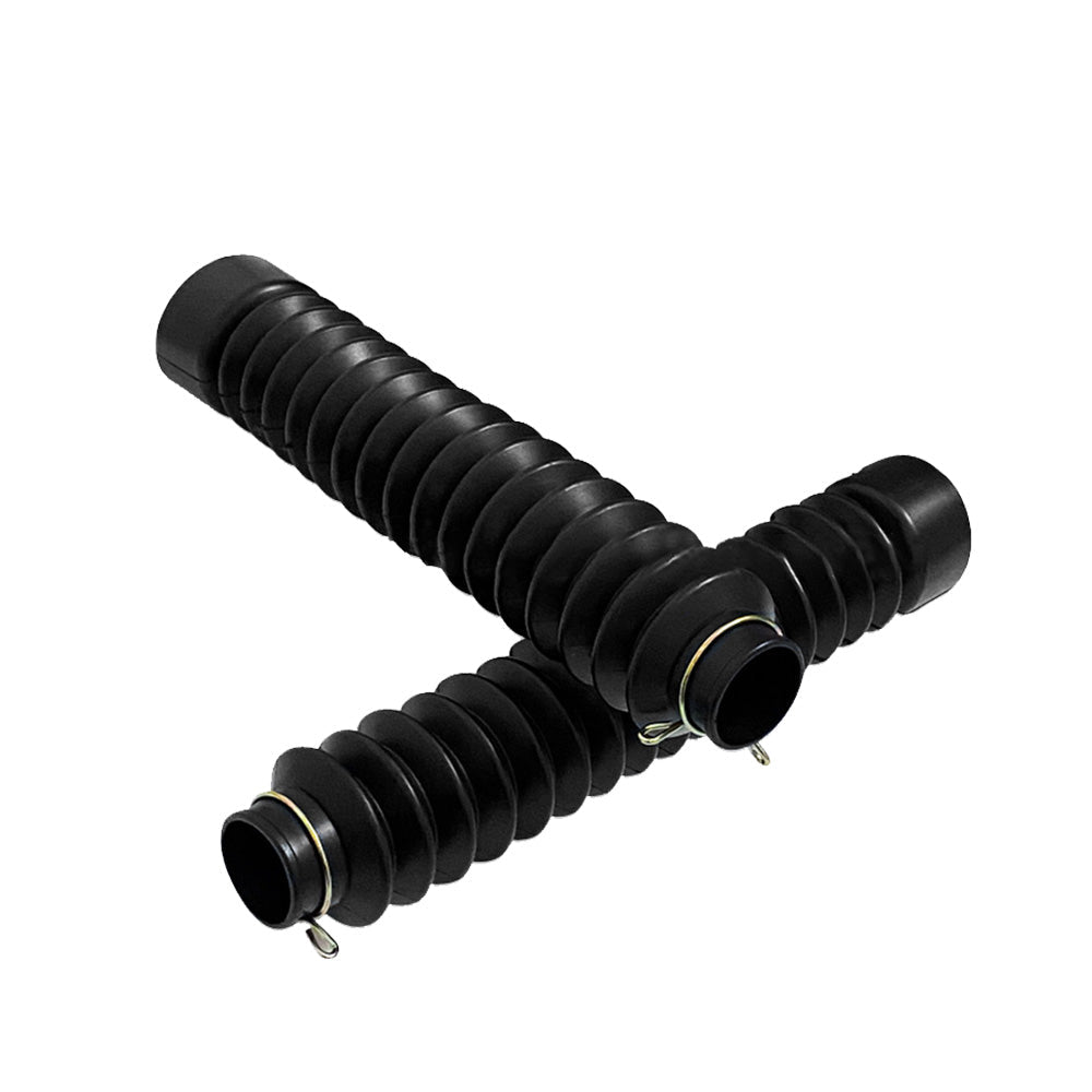 Motorcycle Rubber Front Fork Dust Gaiters Boot Shock Absorber Cover Black Suitable For Motorbike - Frazy's Auto Parts