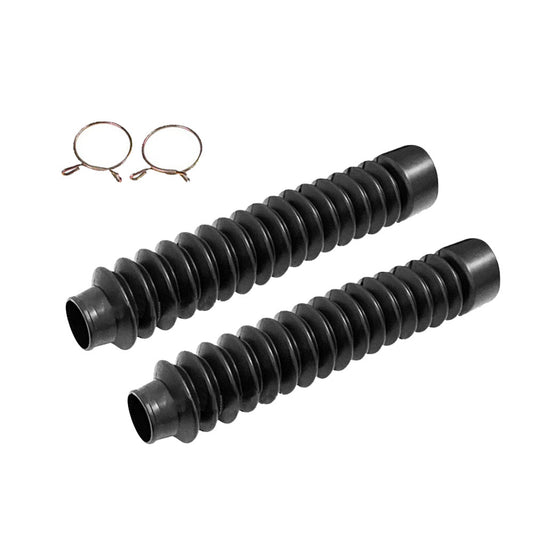 Motorcycle Rubber Front Fork Dust Gaiters Boot Shock Absorber Cover Black Suitable For Motorbike - Frazy's Auto Parts