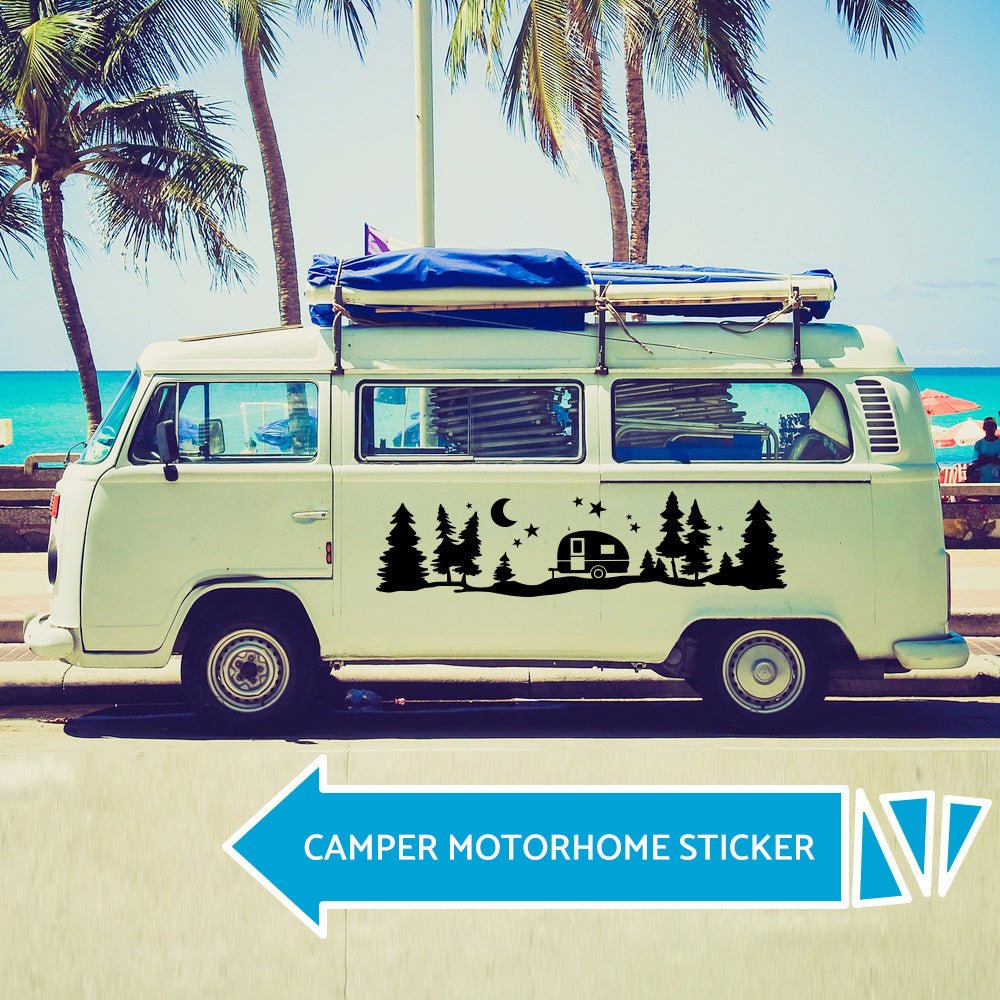 Mountains Adventure Vinyl Decal Sticker Suitable For Camper Van, Motorhome & Caravan - Frazy's Auto Parts