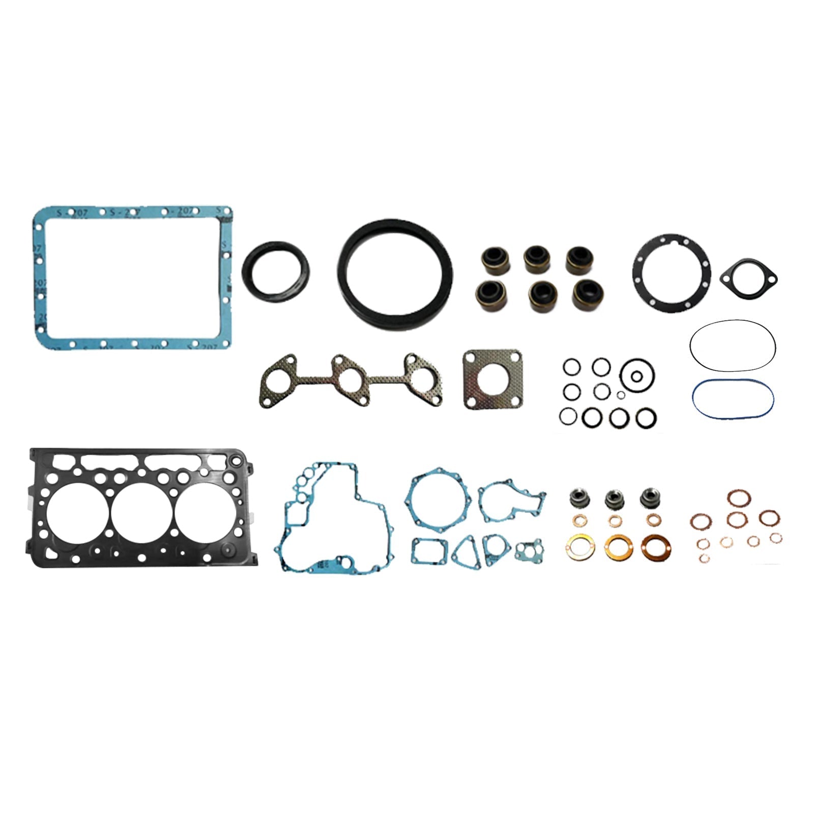 New Full Gasket Set Suitable for Kubota D722 Overhaul Kit STD 07916 - 28695 - Frazy's Auto Parts