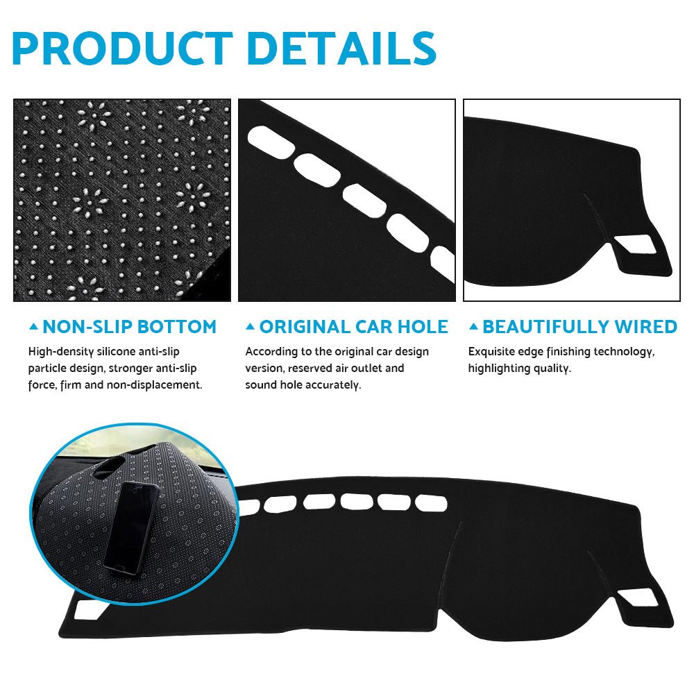 Non - Slip Dash Mat Black Suitable For Haval Jolion LUX Premium Without HUD 2021–2022 - Frazy's Auto Parts