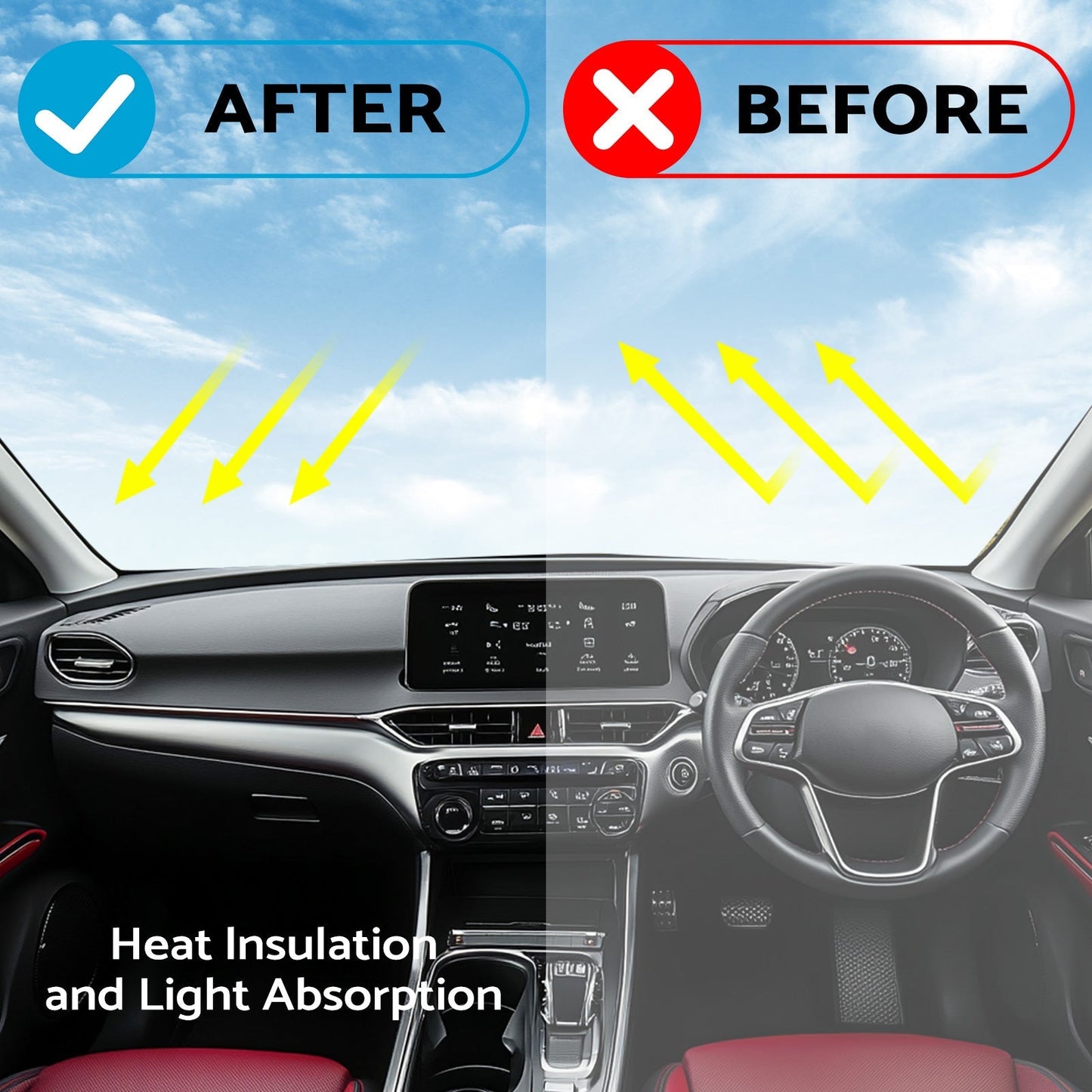 Non - Slip Dash Mat Dashboard Cover Suitable For Volkswagen Tiguan 5N 2016 - 2022 - Frazy's Auto Parts