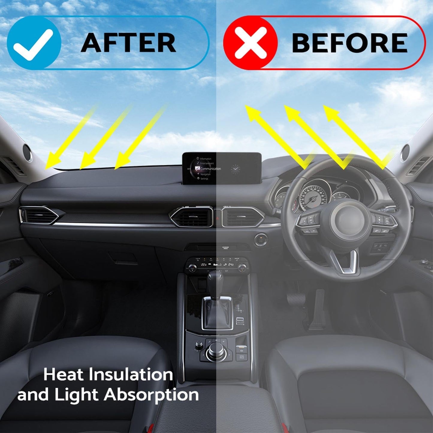 Non - Slip Dash Mat Suitable for Mazda CX3 DK 2.0 (2015 - 2023) - Frazy's Auto Parts
