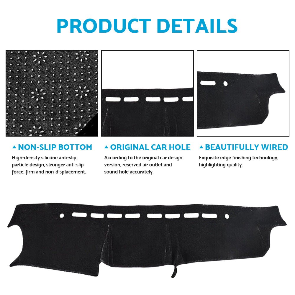 Non - Slip Dash Mat Suitable For Suzuki Jimny 2019 - 2022 Dashboard Cover Black - Frazy's Auto Parts