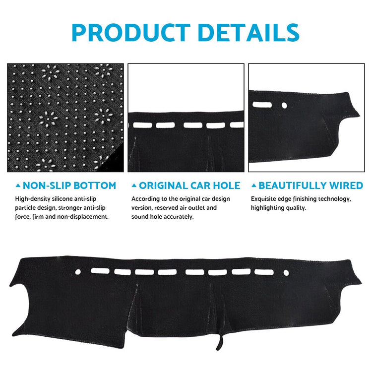 Non - Slip Dash Mat Suitable For Suzuki Jimny 2019 - 2022 Dashboard Cover Black - Frazy's Auto Parts