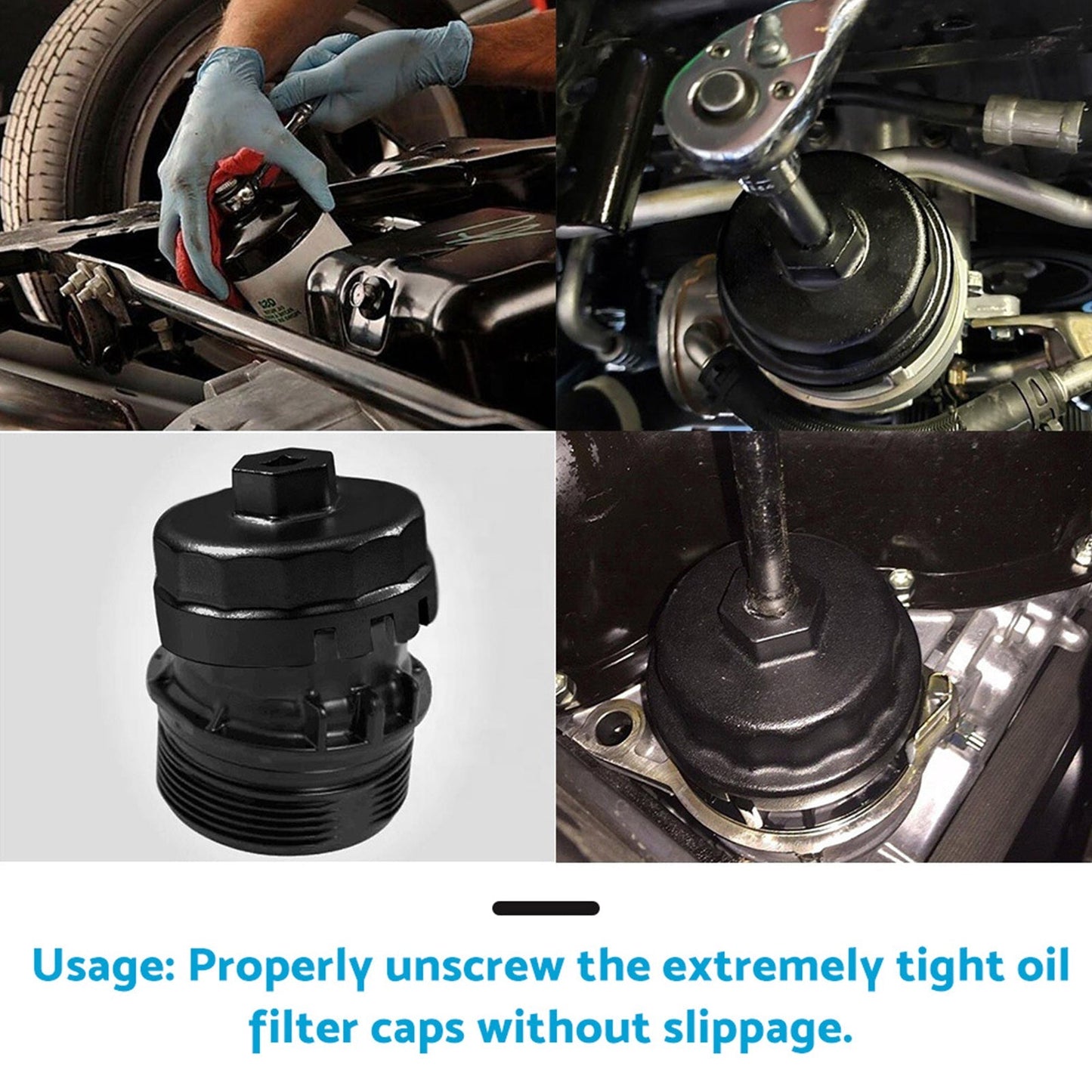 Oil Filter Wrench Cap Housing Tool Remover Suitable For Toyota & Lexus With 14 Flutes - Frazy's Auto Parts
