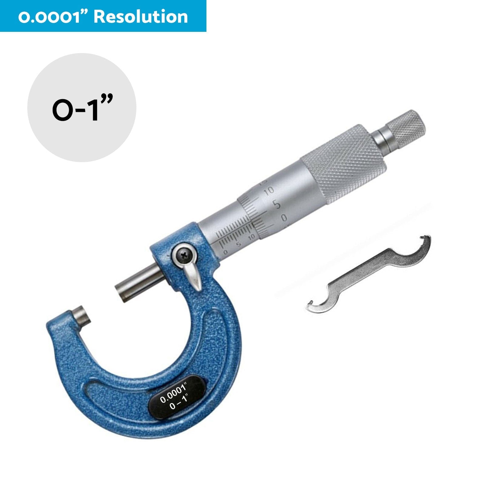 Outside Micrometer Set 0 - 4 inch With Calibration Standards and Wrench Accuracy Tool - Frazy's Auto Parts